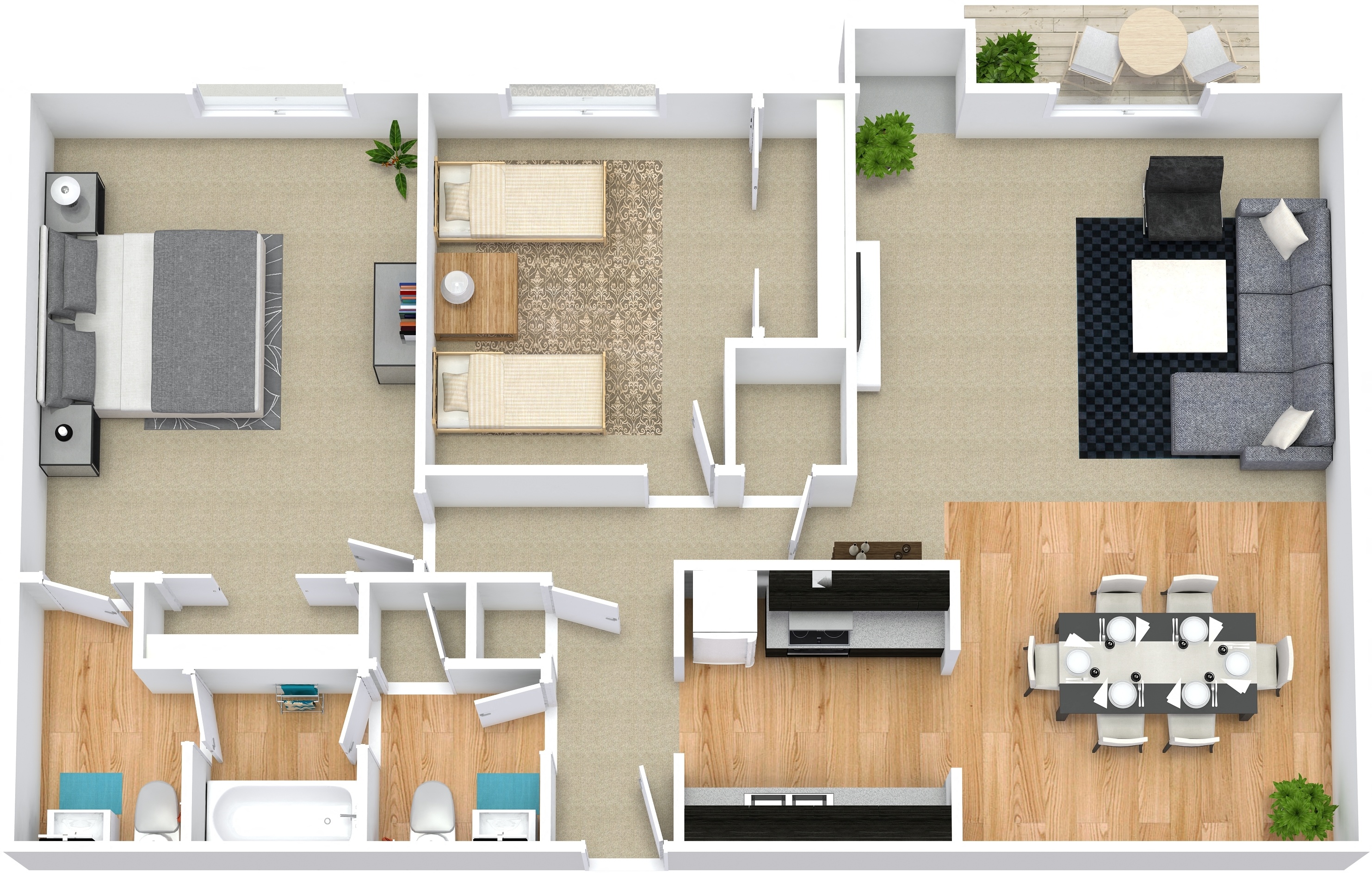 Weston Park Apartments, Des Moines, Iowa B3